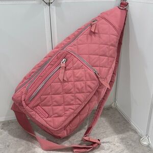 Vera Bradley Quilted Pink Sling Bag